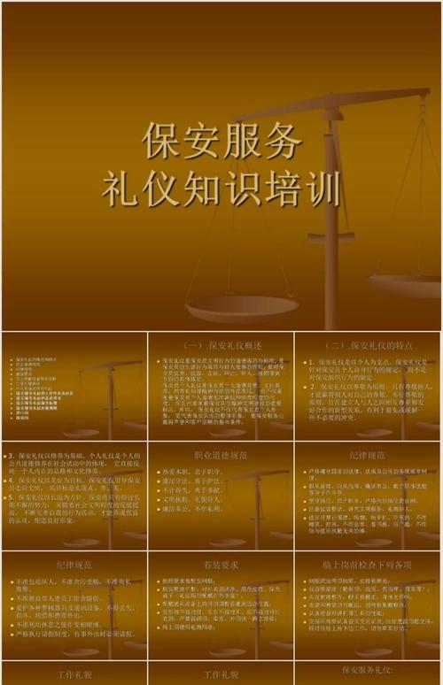 保安礼仪与服务规范培训课件